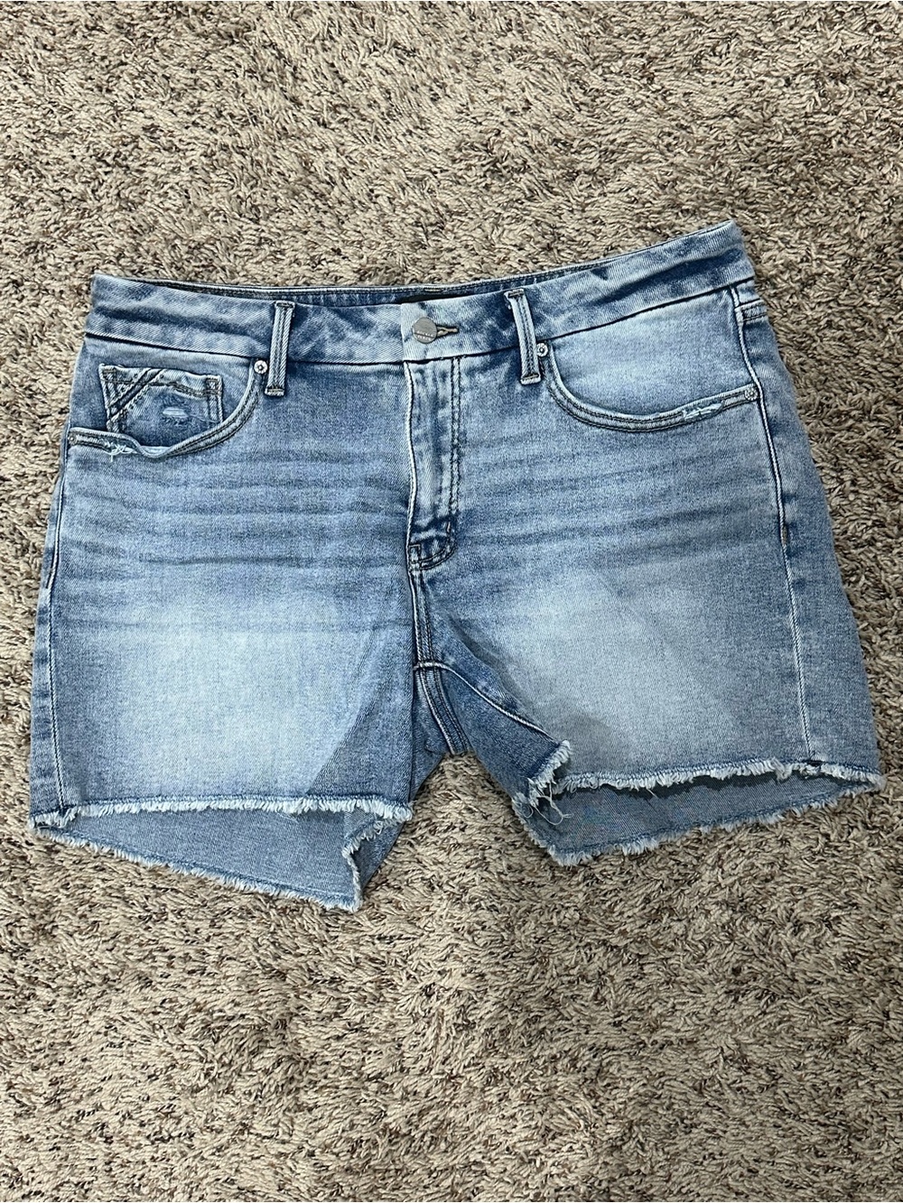 Buckle black Jean shorts